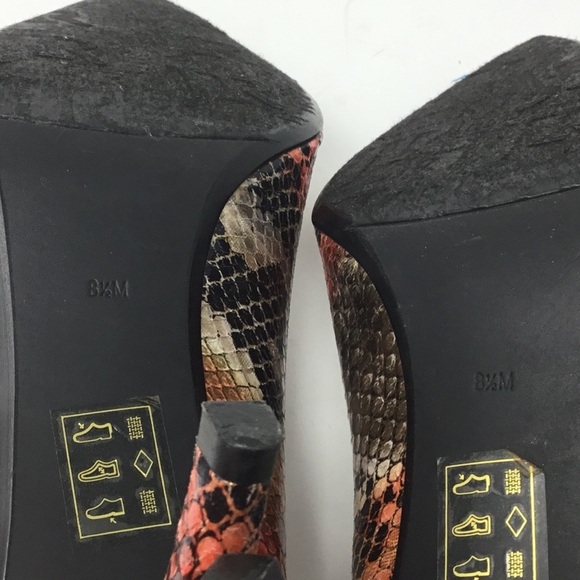 J.Reneé Nari Birch Multi Snakeskin Print Heels. - Picture 11 of 16